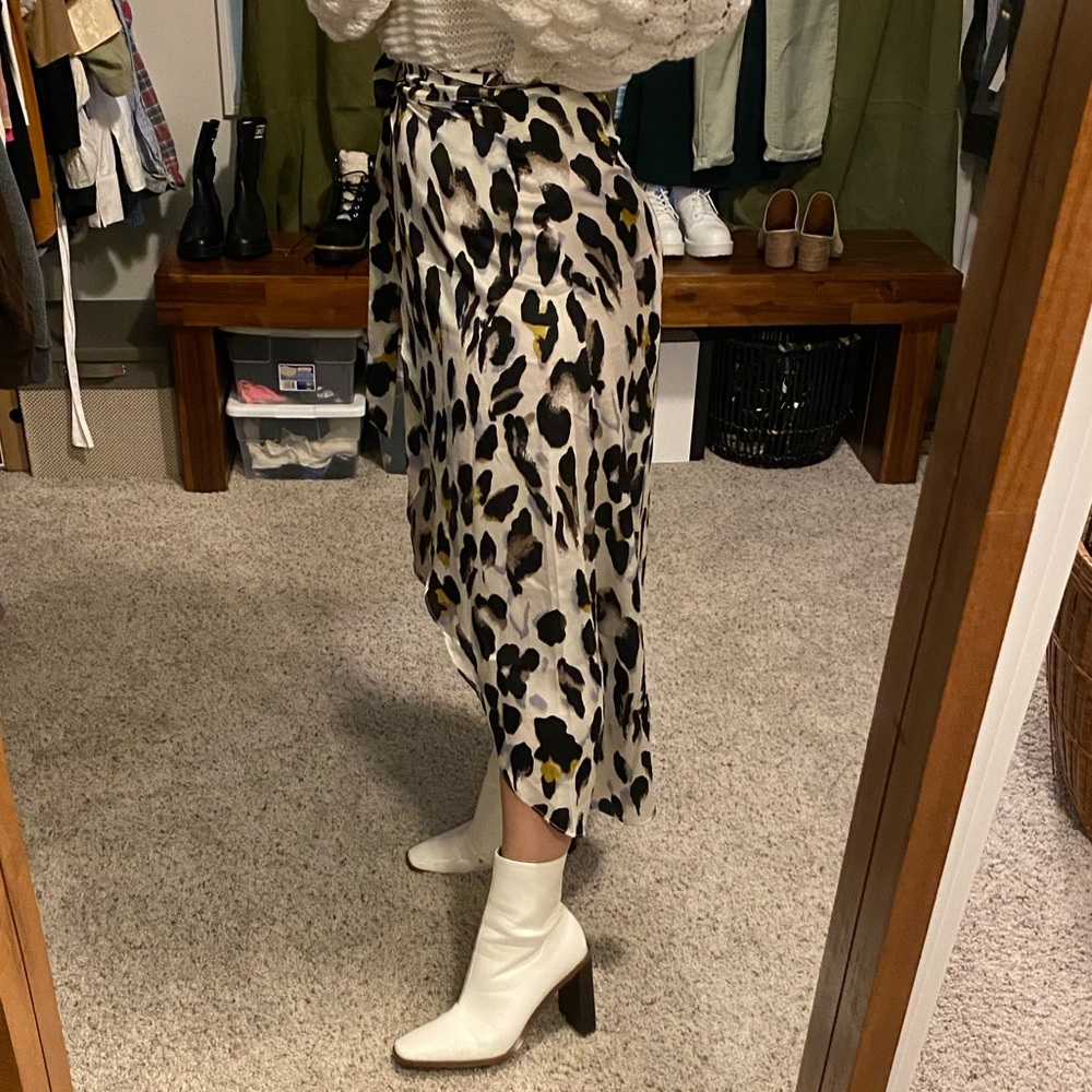 Silk Cross Tie Skirt